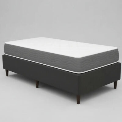 Sommier 1 Plaza Extra Base Box Colchón Espuma Altura 17 Cm