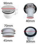 Sifon Válvula De Desagüe 9cm Ducha Tapa Drenaje Receptáculo - Imagen 2