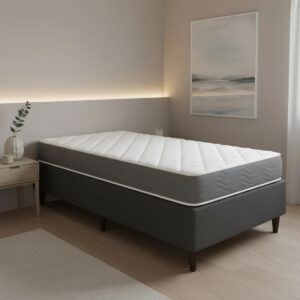 Sommier 1 Plaza Extra Base Box Colchón Espuma Altura 14 Cm