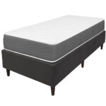Sommier 1 Plaza Base Box Colchón De Espuma Altura 17 Cm - Imagen 6