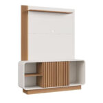 Rack Y Panel Para Tv Hasta 55 Pulgadas Mueble Juego De Tv - Imagen 2