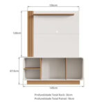 Rack Y Panel Para Tv Hasta 55 Pulgadas Mueble Juego De Tv - Imagen 3