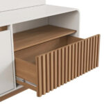 Rack Para Tv Hasta 75 Pulgadas Puertas Basculante Y Estantes - Imagen 3