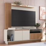 Rack Y Panel Para Tv Hasta 75 Pulgadas Mueble Juego De Tv - Imagen 1