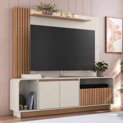 Rack Y Panel Para Tv Hasta 75 Pulgadas Mueble Juego De Tv