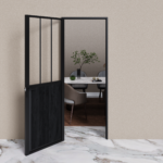 Puerta Interior Vidrio Templado y Marco 99 x 208  2 Paneles - Imagen 1