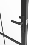 Puerta Vidrio Templado Interior con Marco 99 x 208 cm 3 Paneles - Imagen 4