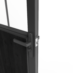 Puerta Vidrio Templado Interior con Marco 99 x 208  2 Paneles - Imagen 3