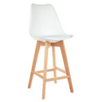 Taburete Banqueta Silla Alta Con Respaldo Barra Cocina Bar - Imagen 2