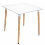 Mesa Cuadrada Eames 70 Cm Nórdica Diseño Living Comedor - Imagen 4