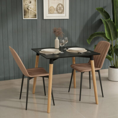 Mesa Cuadrada Eames 70 Cm Nórdica Diseño Living Comedor