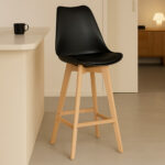 Taburete Banqueta Silla Alta Con Respaldo Barra Cocina Bar - Imagen 1