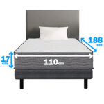 Colchón De Espuma 1 Plaza Y Media 17 Cm Altura Expansionuy - Imagen 2