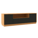 Rack De Tv 75 Pulgadas Living Modular Con Puertas Y Estante - Imagen 2