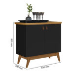 Mueble Buffet Aparador Bar Recibidor 2 Puertas Y 2 Estantes - Imagen 3