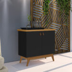 Mueble Buffet Aparador Bar Recibidor 2 Puertas Y 2 Estantes - Imagen 1