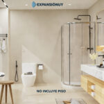 Cabina Ducha Mampara Baño Ovalada 90 X 190 - Imagen 6