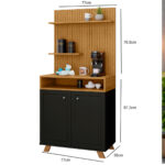Mueble Aparador De Cafe Recibidor Buffet Coffee 2 Puertas - Imagen 3