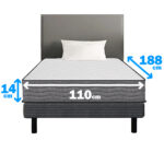 Colchón De Espuma 1 Plaza Y Media 14 Cm Altura Expansionuy - Imagen 2