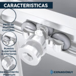 Cabina Ducha Mampara Baño Rectangular 90 X 190 - Imagen 3