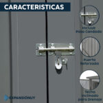 Caseta Almacenamiento Galpón Prefabricado De Acero Reforzado - Imagen 4