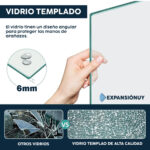 Cabina Ducha Mampara Baño Rectangular 90 X 190 - Imagen 5