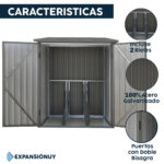 Caseta Almacenamiento Galpón Prefabricado De Acero Reforzado - Imagen 3