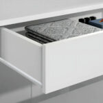 Tocador Con Espejo Comoda Escritorio Con Cajon Maquillaje Blanco - Imagen 3