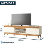 Rack De Tv Hasta 85 Pulgadas Con Puertas Y Estantes - Imagen 2