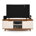 Rack De Tv Hasta 60 Pulgadas 2 Puertas Y Estantes Con Patas - Imagen 2