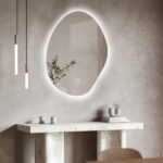Espejo Irregular Touch Con Luz Led Living Recibidor - Imagen 1