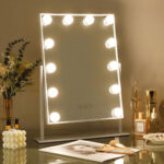 Espejo Maquillaje Tocador 360° Con 12 Focos Luz Led Táctil - Imagen 1