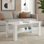 Mesa Centro Ratona De Living Rectangular Mesita Revistero - Imagen 1