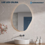 Espejo Irregular Touch Con Luz Led Living Recibidor - Imagen 5
