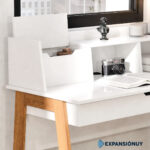 Mueble Escritorio De Oficina De Madera Mdf Cajón Y Estantes - Imagen 5