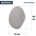 Espejo Irregular Touch Con Luz Led Living Recibidor - Imagen 2