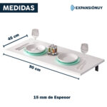 Mesa Plegable Retráctil Pared Mesada Escritorio Rebatible - Imagen 4