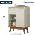 Aparador Armario Mueble Multiuso 1 Puerta 1 Cajón Living - Imagen 2
