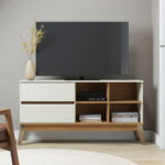 Rack De Tv Hasta 60 Pulgadas Con Cajón Y Estantes - Imagen 1