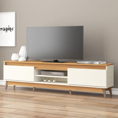 Rack De Tv Hasta 85 Pulgadas Con Puertas Y Estantes