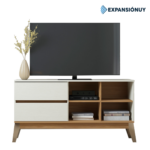 Rack De Tv Hasta 60 Pulgadas Con Cajón Y Estantes - Imagen 3