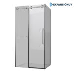 Mampara De Baño Rectangular Puerta Corrediza 120x100x190cm - Imagen 3