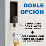 Locker Guarda Bultos 6 Puertas Ropa Metálico Con Llave Y Porta Candado - Imagen 3