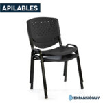 Silla De Diálogo Fija Apilable Oficina Escritorio - Imagen 3