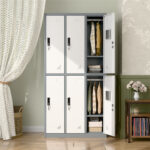 Locker Guarda Bultos 6 Puertas Ropa Metálico Con Llave Y Porta Candado - Imagen 1