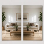 Espejos Autoadhesivos X2 Vidrio Rectangular Hogar 60x35 Cm - Imagen 1