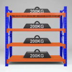 Estanteria Rack Metalico Fácil Encastre 2x2x0.4m 800kg - Imagen 1