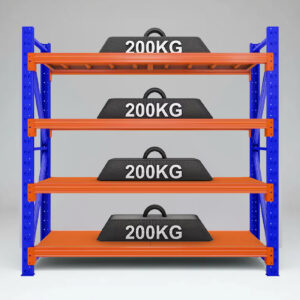 Estanteria Rack Metalico Fácil Encastre 2x2x0.4m 800kg