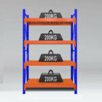 Estanteria Rack Metalico Fácil Encastre 2×1×0.4m 800kg - Imagen 1