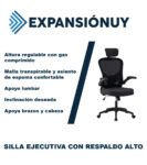 Silla De Oficina Ergonómica Ejecutiva Con Respaldo Alto - Imagen 2